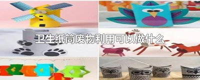 ​卫生纸筒废物利用可以做什么