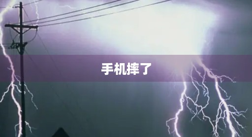 手机摔了