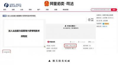 ​起拍价14.9亿元！6项发明专利创阿里司法拍卖天价